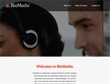 Tablet Screenshot of biomedixdevices.com